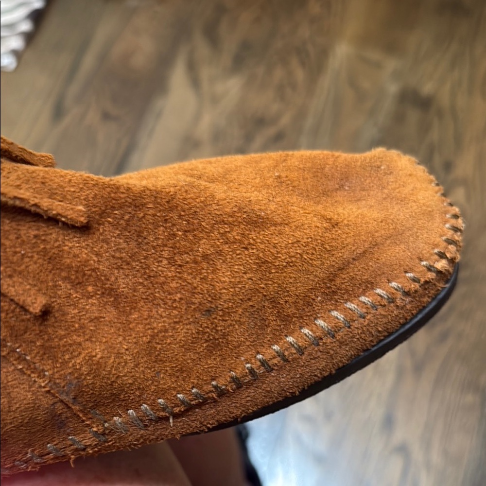 Fringed Suede Ankle Boots - Picture 3 of 7